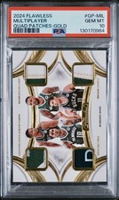 2024 PANINI FLAWLESS QUAD PATCHES GIANNIS/LILLARD/KUZMA/LOPEZ GOLD 2/10 💎 POP 1
