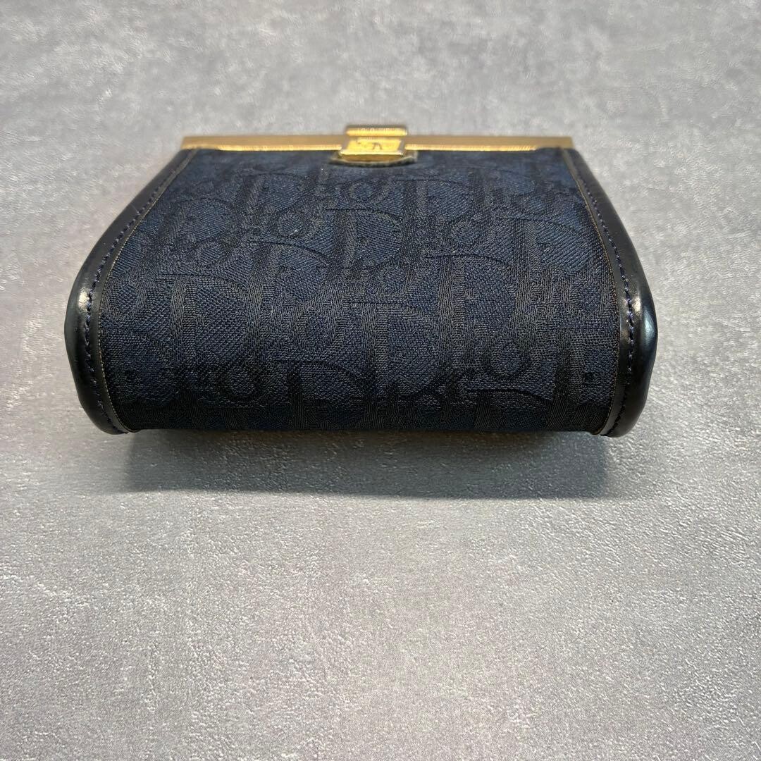 Christian Dior Trotter Coin Case Kiss Lock Wallet Nav… - Gem
