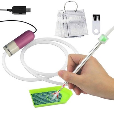 Electric Gemstones Painting Pen Automatic Vacuum Drill Tool For Embroidery Nail