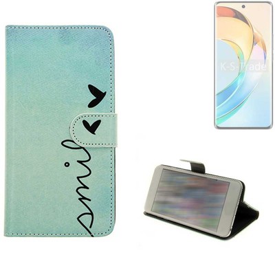 360° Schutz Hülle für Honor X9b Wallet Case Design smile