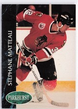 1992-93 Parkhurst #268 Stephane Matteau Chicago Blackhawks