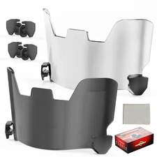 Football Visor Black & Clear Lens for Day and Night Training, with Adult Yout...