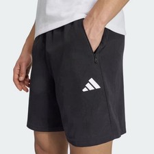 Adidas men Train Essentials Woven Training Shorts Size M  9 Black/White