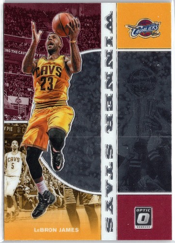 LeBron James 2019-20 Optic Basketball Winner Stays #10 Cleveland Cavaliers Card