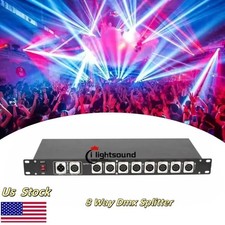 US DJ 8-Way Channel DMX Signal Splitter Distributor distribution for Stage Light