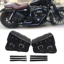 Motorcycle Solo Saddlebag Side Swing Arm Bag Fit For Harley Sportster XL883 1200