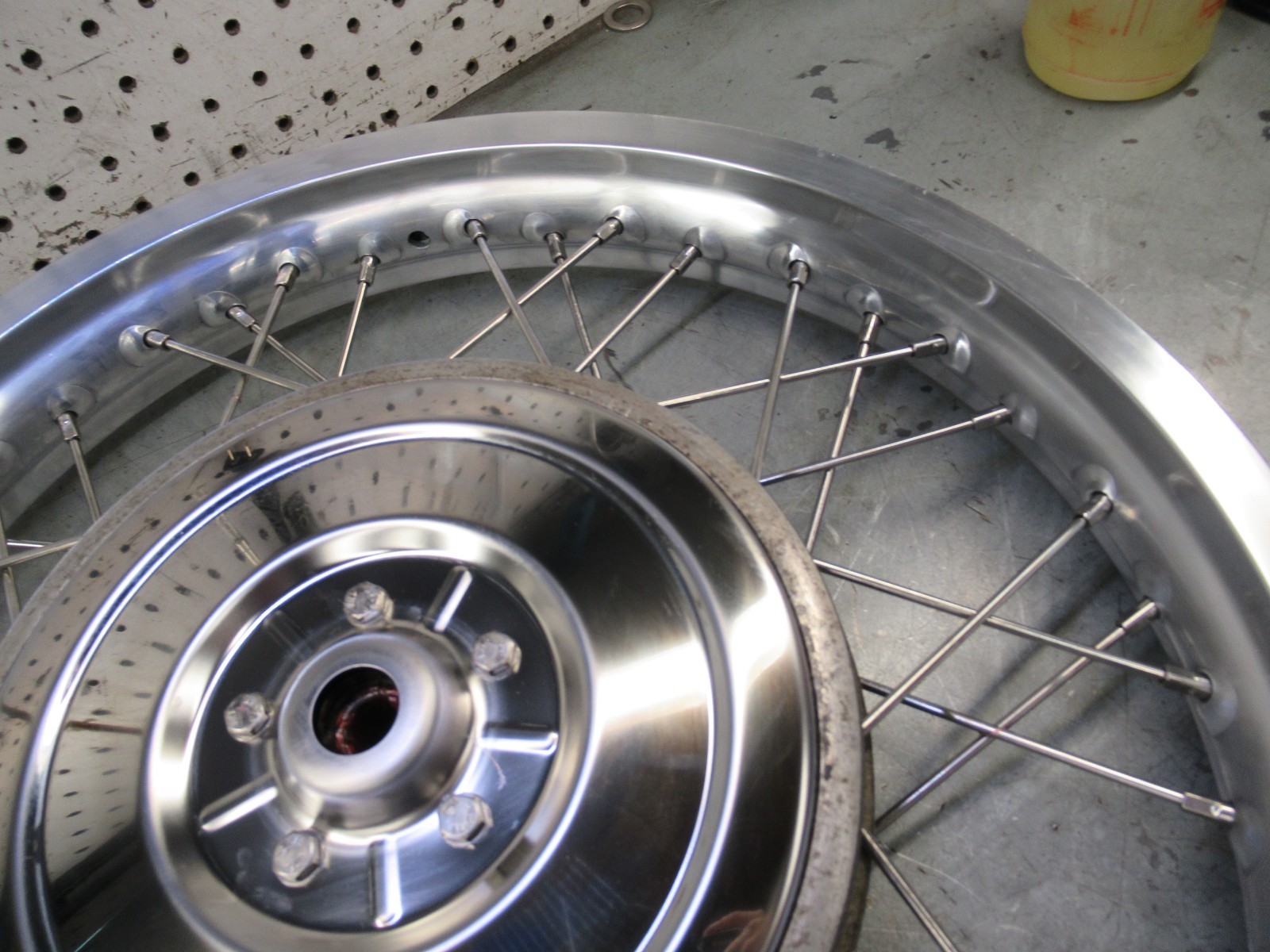 BMW Airhead /5 Rear Wheel r50/5 r60/5 r75/5 NEW Rim SS Spokes NSK Bearings