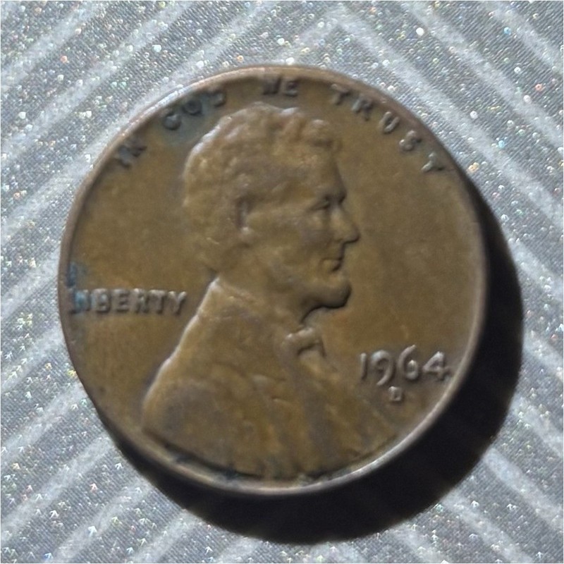 1964-D Lincoln Memorial Small Cent Penny, Copper Business Strike BN, Uncertified