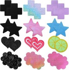 24 PCS Pasties Nipple Covers Stickers for Women Multicolor Nipple Covers