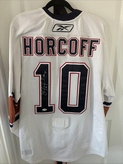 Shawn Horcoff Signed Edmonton Oilers Hockey Jersey Game Used JSA 2010 11