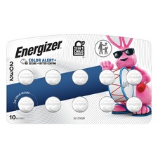 Energizer 2032 Batteries 10 Pack 3V Lithium Coin Batteries 3-In-1 Child Shield