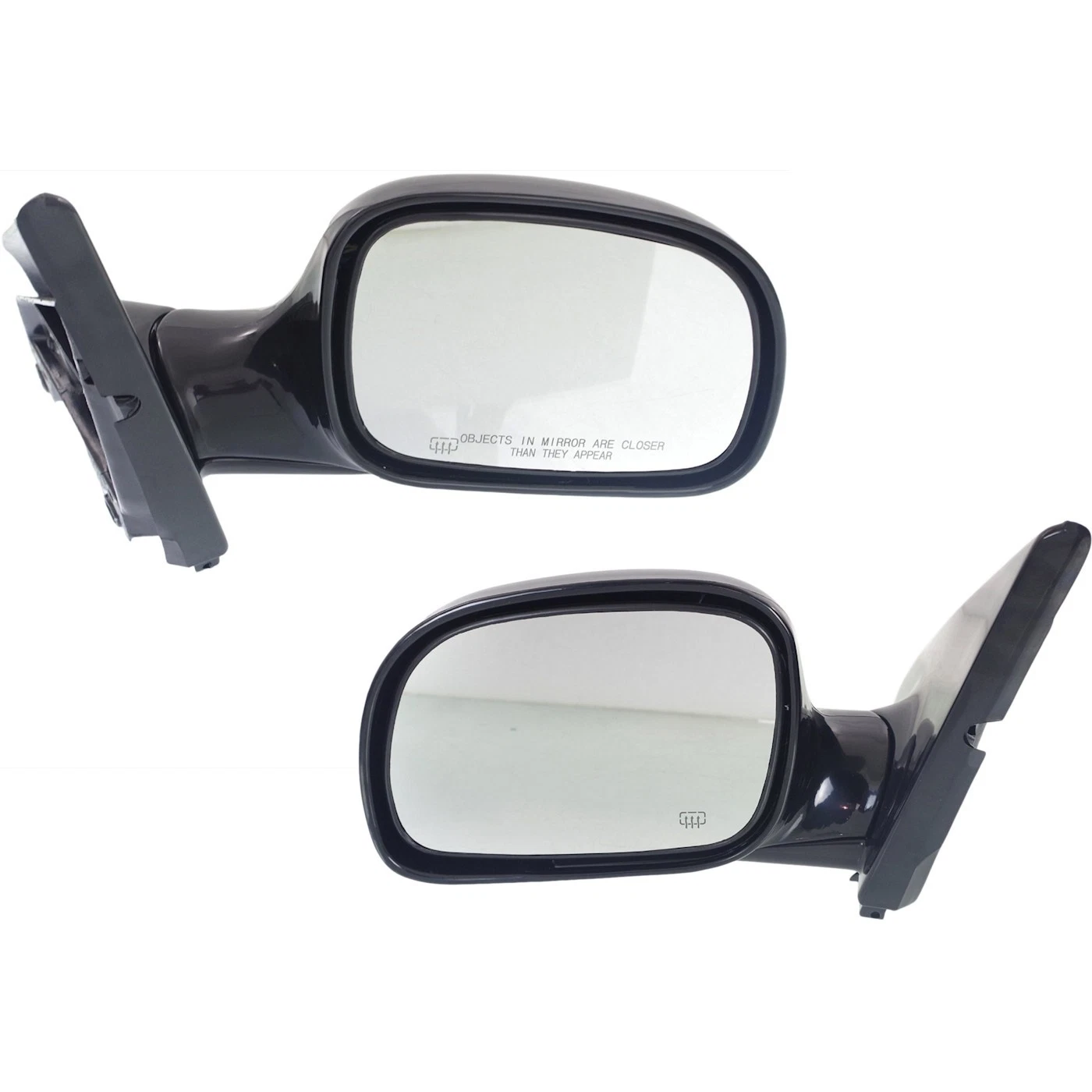 Set of 2 Mirrors Driver & Passenger Side Heated Left Right for Chrysler 00 Pair