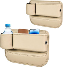 2PCS Car Seat Gap Fillers and Organizer,Seat Gap Storage Box for Storing Phone, 