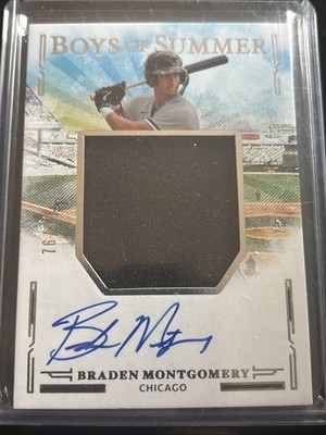 2025 Boys of Summer Braden Montgomery Jumbo Material Signatures #JMS-BM #/99