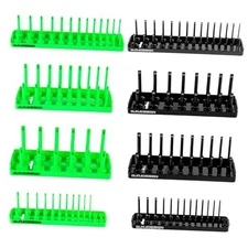 8PCS Socket Organizer Set, Socket Holder, 1/4", 8PCS Socket Organizer Tray Set