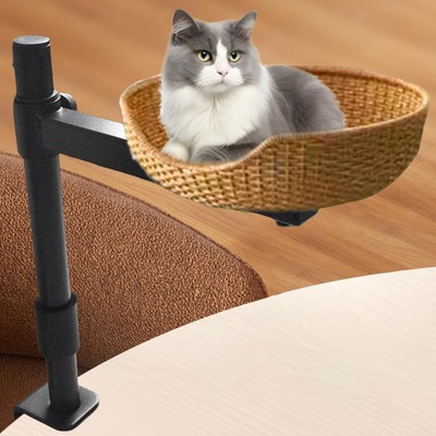 Schreibtisch Katzenbettgestell 360 drehbare Katzenneststütze