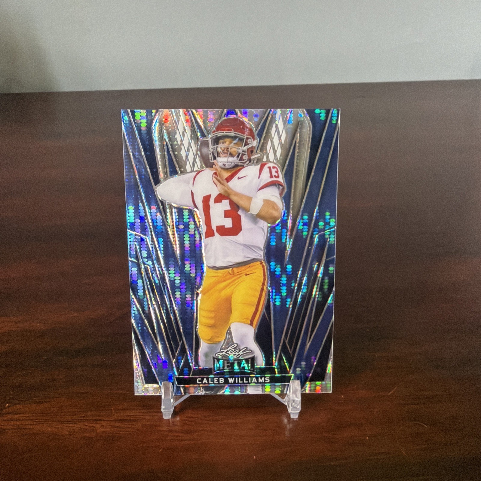 2024 Lead Metal Caleb Williams #19 Blue Pulsar #/9 Rookie RC Chicago Bears