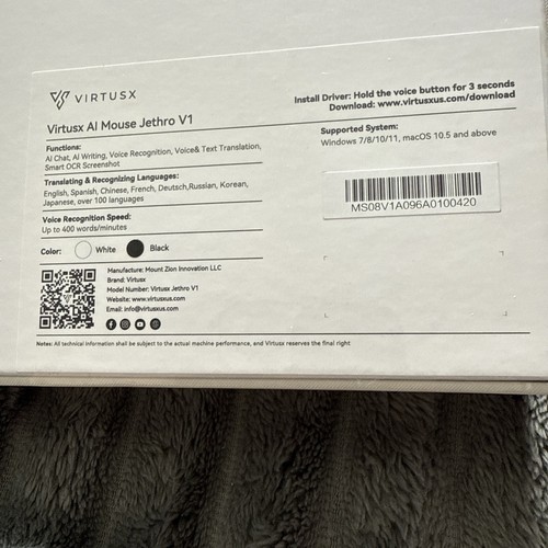 Virtusx AI Mouse Jethro = NOT IN THE STORES YET! = The MOST ADVANCED Mouse LšK - Picture 4 of 10