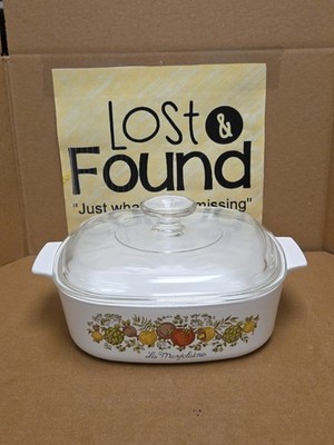 Corning Ware Spice of Life La Marjolaine Casserole Dish A-2-B with Lid 2 Quart