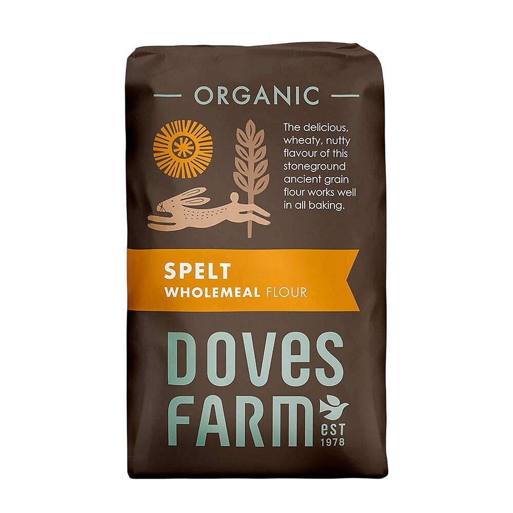 Doves Farm Organic Wholemeal Spelt Flour 5 x 1kg Bulk Flour