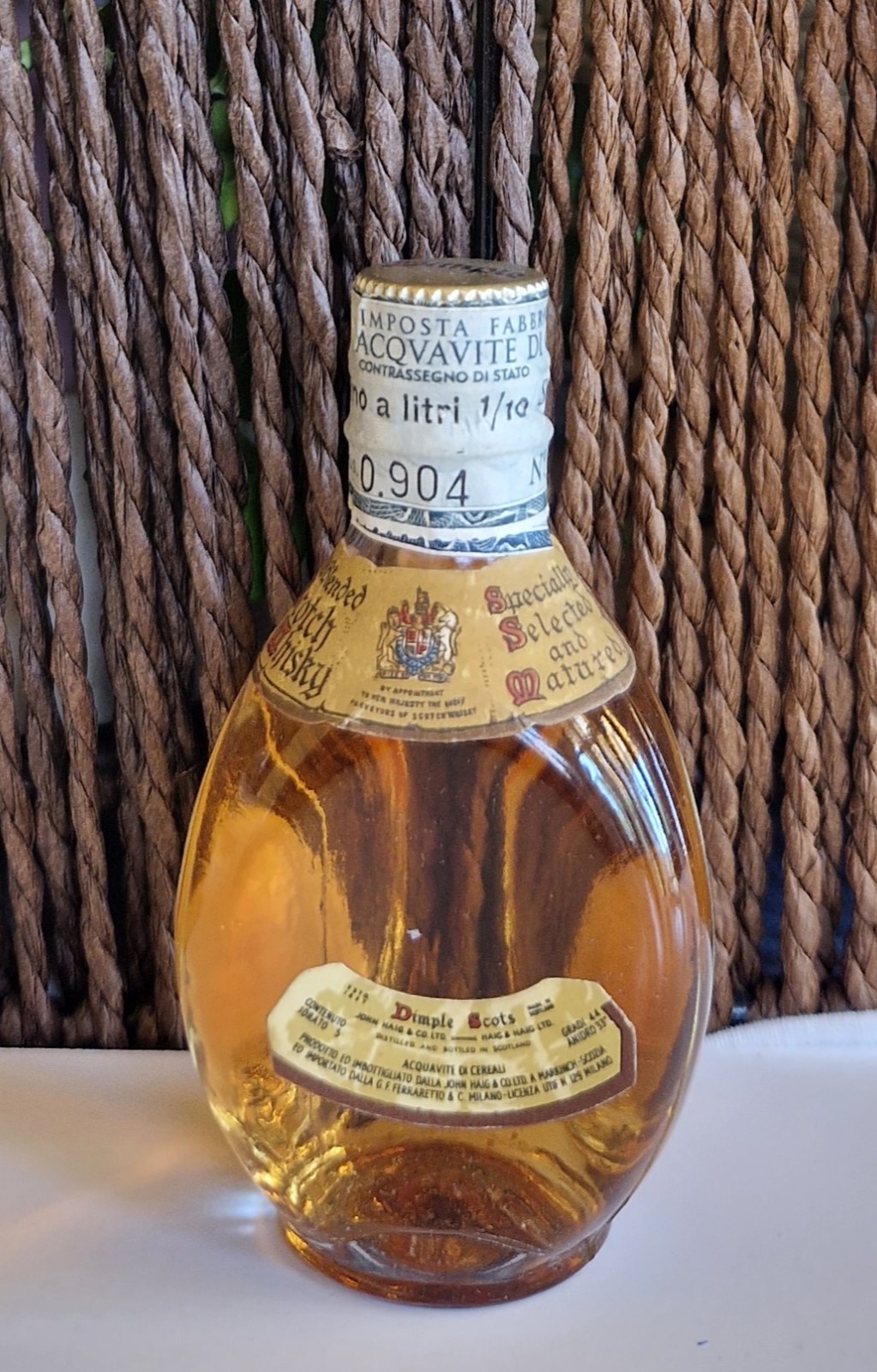 Haig's Dimple Scots Whisky 1/10 Pint 4,7cl Vintage