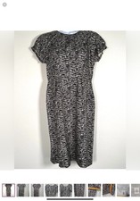 Banana Republic Womens Silk Sheath Dress Geometric  Size 10P