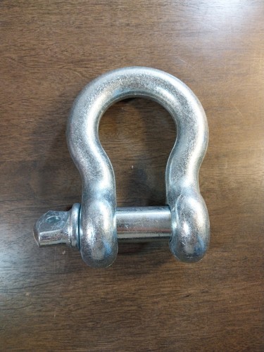 Gancio ad arco 1/8" con perno a vite perno per sartiame traino 9,5 tonnellate 21000 libbre WLL - Foto 2 di 2