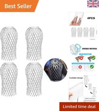 4PCS Aluminum Alloy Gutter Guards - Expandable Round Head Downspout Protectors