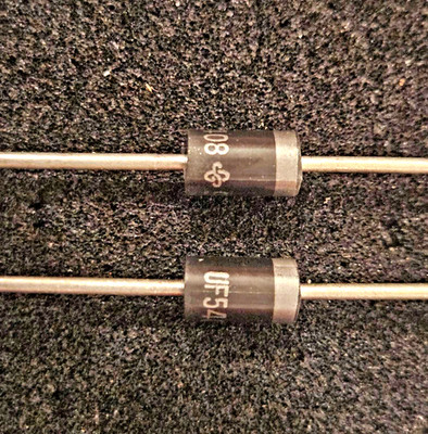 UF5408,  Diode  1000V  3A  75nS,  DO201  General Semiconductor, Qty- 10 pcs