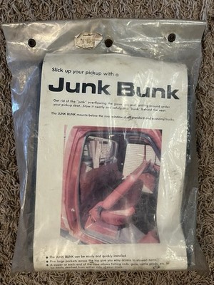 Vintage NOS Junk Bunk Pickup Truck Behind Seat Organizer Storage System