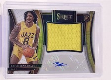 BRICE SENSABAUGH 2023-24 SELECT RPA JUMBO ROOKIE PATCH WHITE RC AUTO /49 Q3403