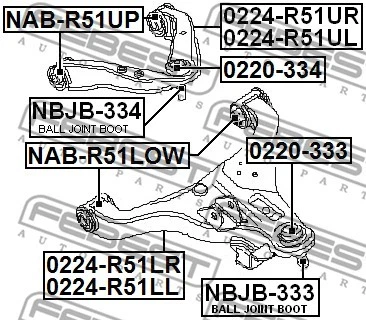 Nuevo Kit Reparación, Rótula para NISSAN:NAVARA,XTERRA,PALADIN,FRONTIER Foto 2 de 3