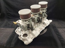 Weiand C536 Triple Deuce 3x2 Tri Power Six Pack Induction System-real 348 Carbs