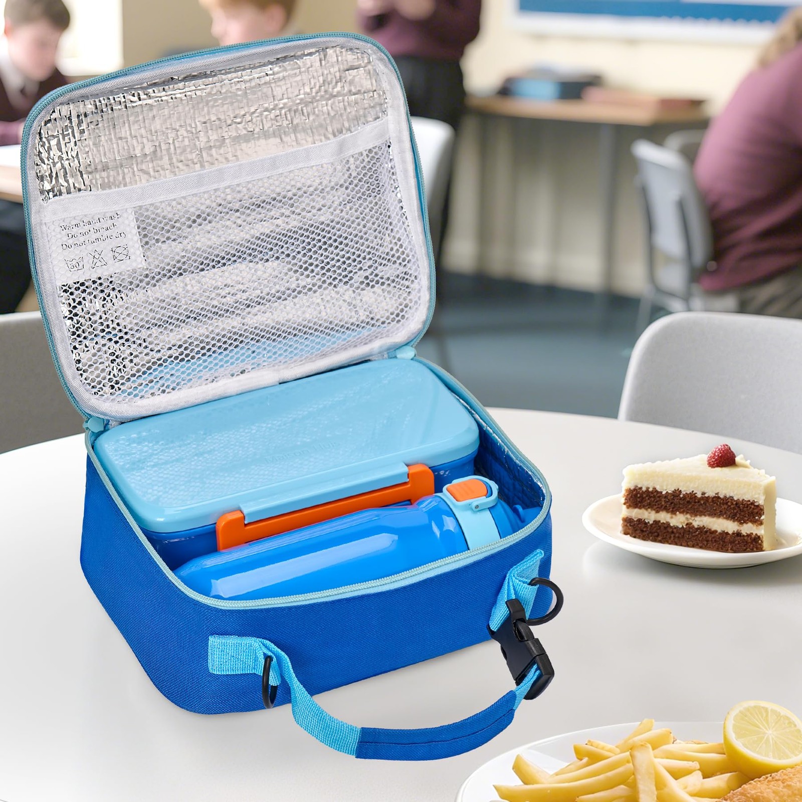 Kids Lunch Box with 8oz Thermo, Leakproof Bento Box with Insulated Bag, Kids ...