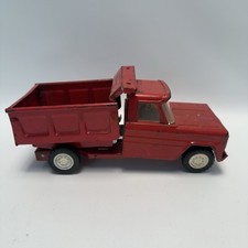 Vintage Structo No 22 Pressed Steel Dump Truck 1960s Red Metal Toy Car Vehicle Vintage Structo No 22 Pressed Steel Dump Truck 1960s Red Metal Toy Car Vehicle