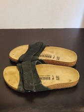 Birkenstock Oita Suede Leather Sandals Black EU37 Size 6