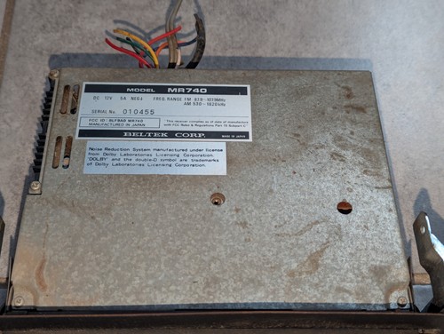 Cassette AM FM radio estéreo Lincoln Continental Beltek MR740 1980-1983 OEM - Imagen 3 de 4