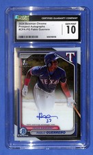 2024 Bowman Chrome - Prospect Autographs Pablo Guerrero #CPA-PG (AU, RC) CGC 10