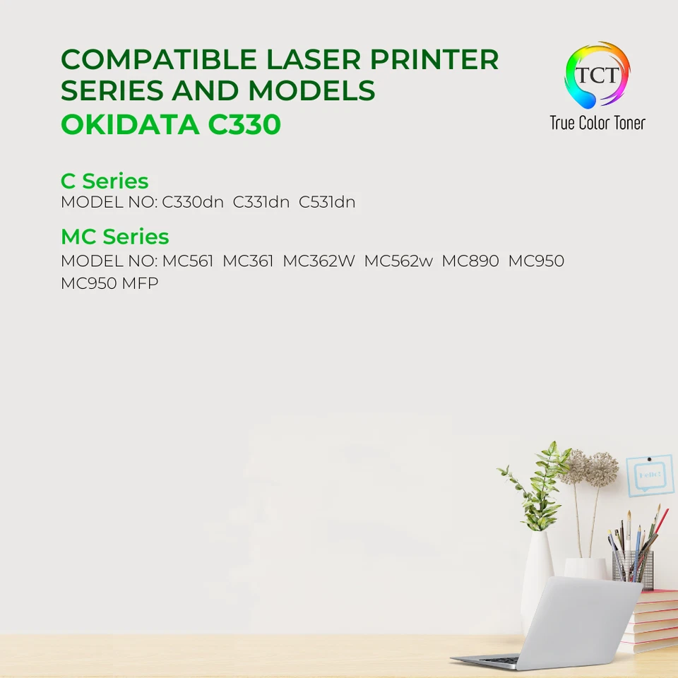 TCT Magenta Oki 44469702 Toner Cartridge For Okidata C330 C310 C530 MC361 MC351 - Image 2 of 4
