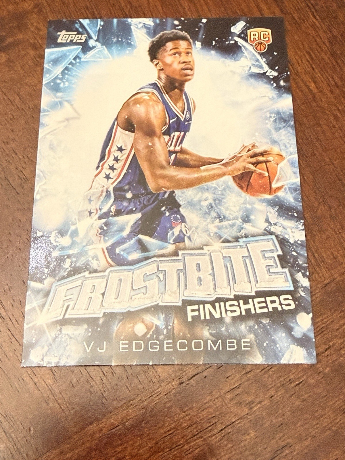 VJ EDGECOMBE - 2025-26 Topps Holiday - Frostbite Finishers CASE HIT- RC - FF-VE