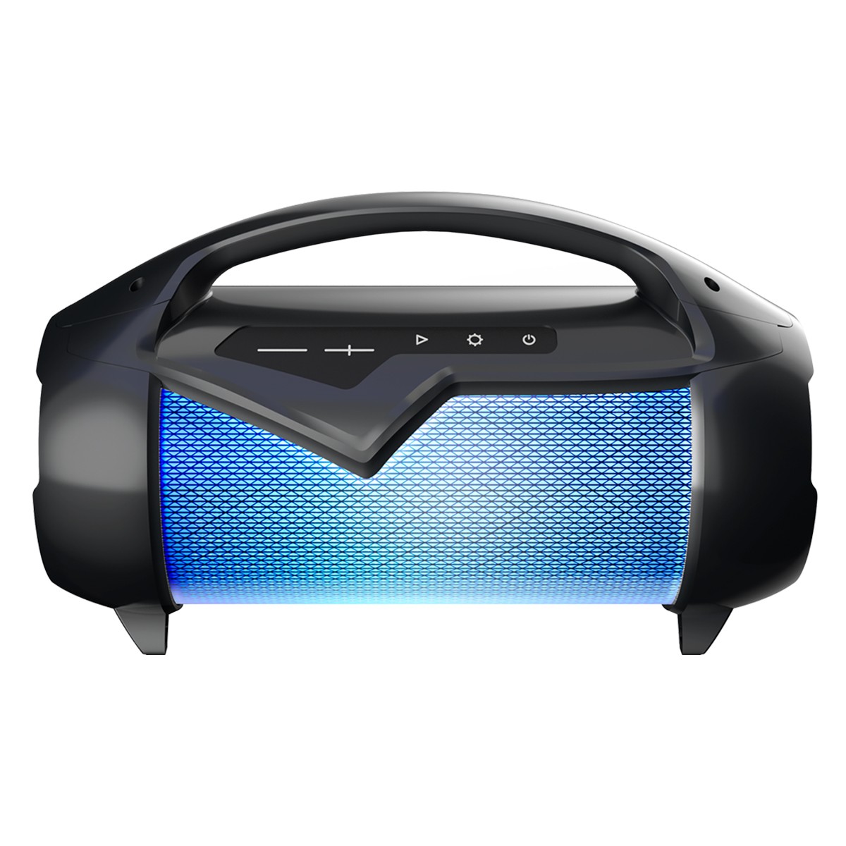 Enceinte Bluetooth lumineuse 50W Party Lite IPX54 noir avec poignée