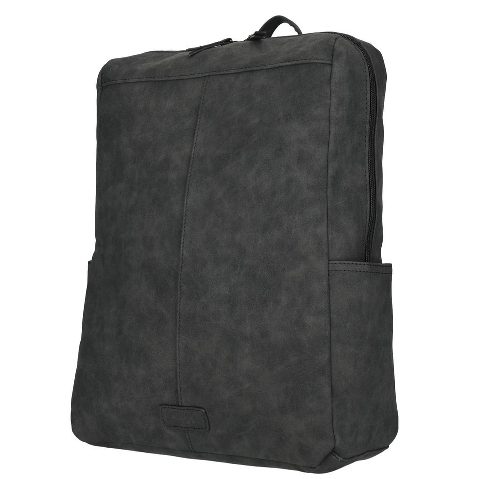 CHRISTIAN WIPPERMANN Großer Damen Rucksack Leder Optik Tasche Schulrucksack Fahrradrucksack Kurier