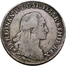 Naples Rare Plate 120 Grain 1790 C-C Ferdinand IV Bourbon