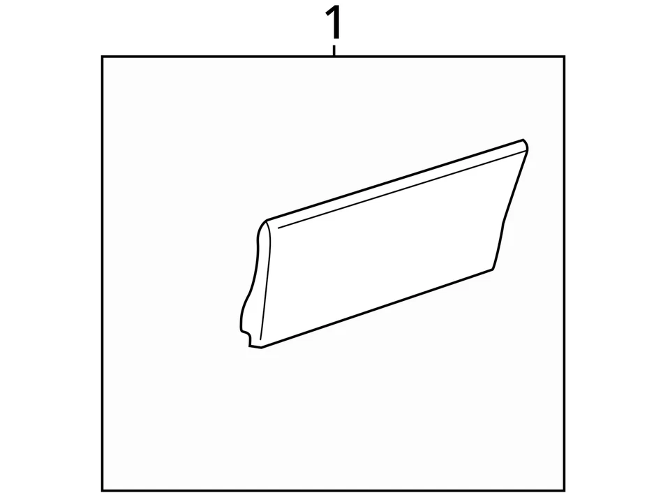 LEXUS GS300 GS430 2001-2005 MOLDURA SUB ASM RR PUERTA O 7507530061B2 - NUEVO OEM Foto 3 de 3