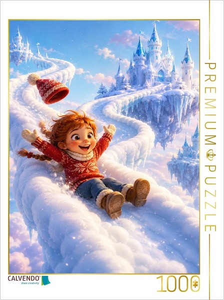 Calvendo Puzzle Lotti's Icy Adventure | 1000 Pieces, Finished Size 25.2 × 18.9 I-image