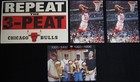 LOT Of 4 Chicago Bulls Items (Two MJ Photos, One 4 Trophies Photo, & Poster) — photo 1