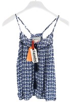 SUPERDRY Ibiza Print Cami Top T-Shirt Women's MEDIUM Sleeveless Patterned