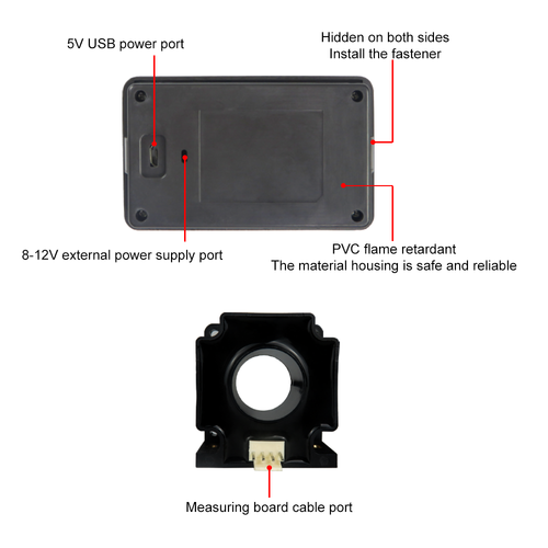Wireless Ammeter Voltmeter 120V 500A VOLT AMP AH SOC Remaining Capacity Monitor - Picture 7 of 11