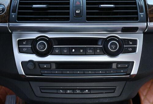 Central Console AC Switch ABS Silver Panel Trim For BMW X5 X6 E70 E71 2008-2013 - Foto 6 di 6