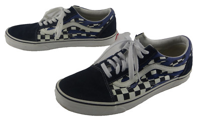 Vans Off The Wall Old Skool Checker Flame Low Top Skate Shoe USA Men's Sz 11.5